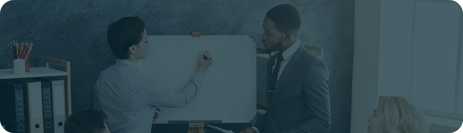 Concept artists collaborating on game art illustrations